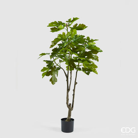 edg enzo de gasperi edg enzo de gasperi fico con vaso h 150 cm pianta artificiale verde ean 8059824613233