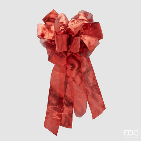 edg enzo de gasperi edg enzo de gasperi fiocco brass di natale 15 asole tessuto red ean 8059824603463