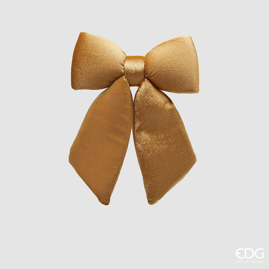 edg enzo de gasperi edg enzo de gasperi fiocco natale velluto h 25 cm l 21 cm gold ean 8059824575654