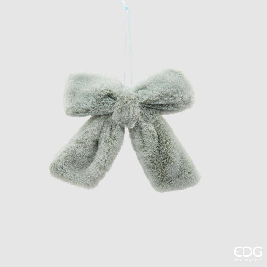 edg enzo de gasperi edg enzo de gasperi fiocco peluche di natale 16 x 22 cm verde salvia ean 8059824282958