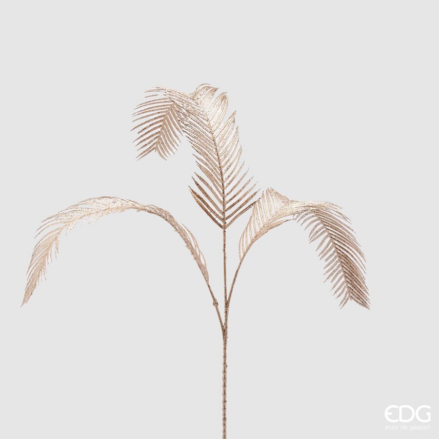 edg enzo de gasperi edg enzo de gasperi foglia cycas olis ramo di natale h 65 cm light gold ean 8059824286659