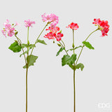 edg enzo de gasperi edg enzo de gasperi geranio ramo con foglie ass h 75 cm pianta artificiale rosa scuso o chiaro 1 pz ean 8059824490223