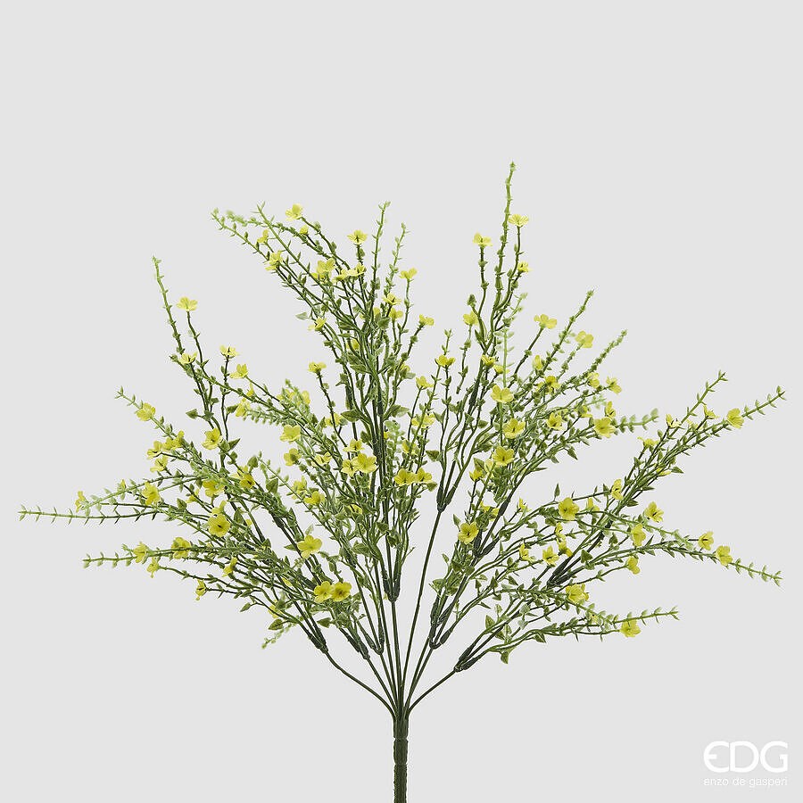 edg enzo de gasperi edg enzo de gasperi ginestra cespuglio pianta artificiale h 55 cm giallo ean 8059824484086