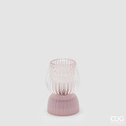 EDG Enzo De Gasperi Biforma Striped LED Table Lamp H 13 cm D 9 cm IP20 Pink