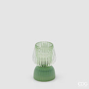 EDG Enzo De Gasperi Striped Biforma LED Table Lamp H 13 Cm D 9 Cm IP20 Green
