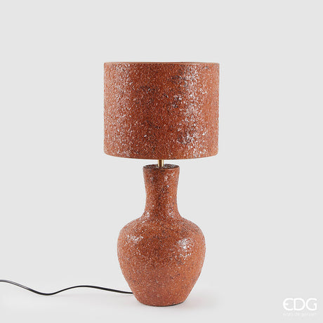 edg enzo de gasperi edg enzo de gasperi lampada da tavolo crackle e27 h 56 cm d 26 cm ip20 metallo orange ean 8059824542700