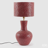 edg enzo de gasperi edg enzo de gasperi lampada da tavolo crackle e27 h 66 cm d 31 cm ip20 metallo dark pink ean 8059824542694