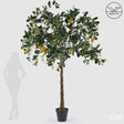 edg enzo de gasperi edg enzo de gasperi limone anti uv x31 con vaso pianta artificiale h 270 cm verde giallo ean 8059824655431