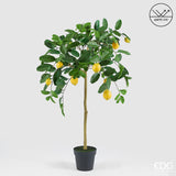 edg enzo de gasperi edg enzo de gasperi limone anti uv x9 con vaso pianta artificiale h 125 cm verde giallo ean 8059824607546