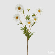 EDG Enzo De Gasperi Margherita Branch x5 with Bud H 77 Cm Artificial Plant White