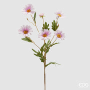 EDG Enzo De Gasperi Daisy Branch x5 with Bud H 77 Cm Artificial Plant White Pink