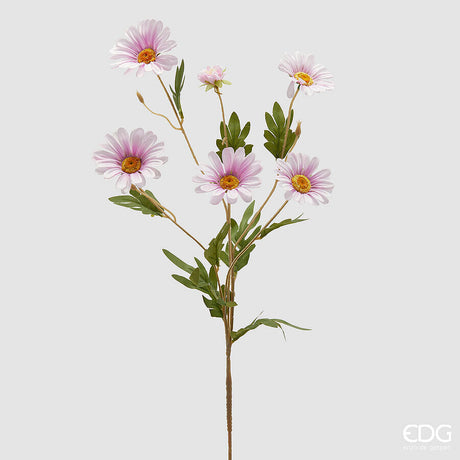 edg enzo de gasperi edg enzo de gasperi margherita ramo x5 con bocciolo h 77 cm pianta artificiale bianco rosa ean 8059824581426