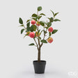 edg enzo de gasperi edg enzo de gasperi melo con vaso e foglie x8 pianta artificiale h 60 cm rosso ean 8059824634788