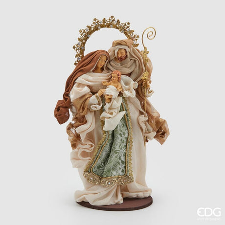 edg enzo de gasperi edg enzo de gasperi nativita king natale con base h 50 cm green gold ean 8059824159984