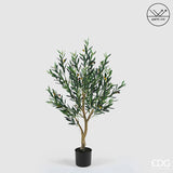 edg enzo de gasperi edg enzo de gasperi olivo con vaso h 129 cm pianta artificiale anti uv verde ean 8059824607621