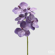 EDG Enzo De Gasperi Vanda Orchid Branch H 65 Cm Artificial Plant Purple