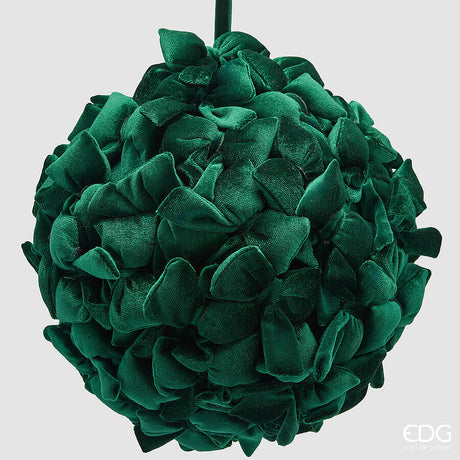 edg enzo de gasperi edg enzo de gasperi palla di natale con fiocchi 22 cm verde addobbo per albero di natale ean 8059824731142