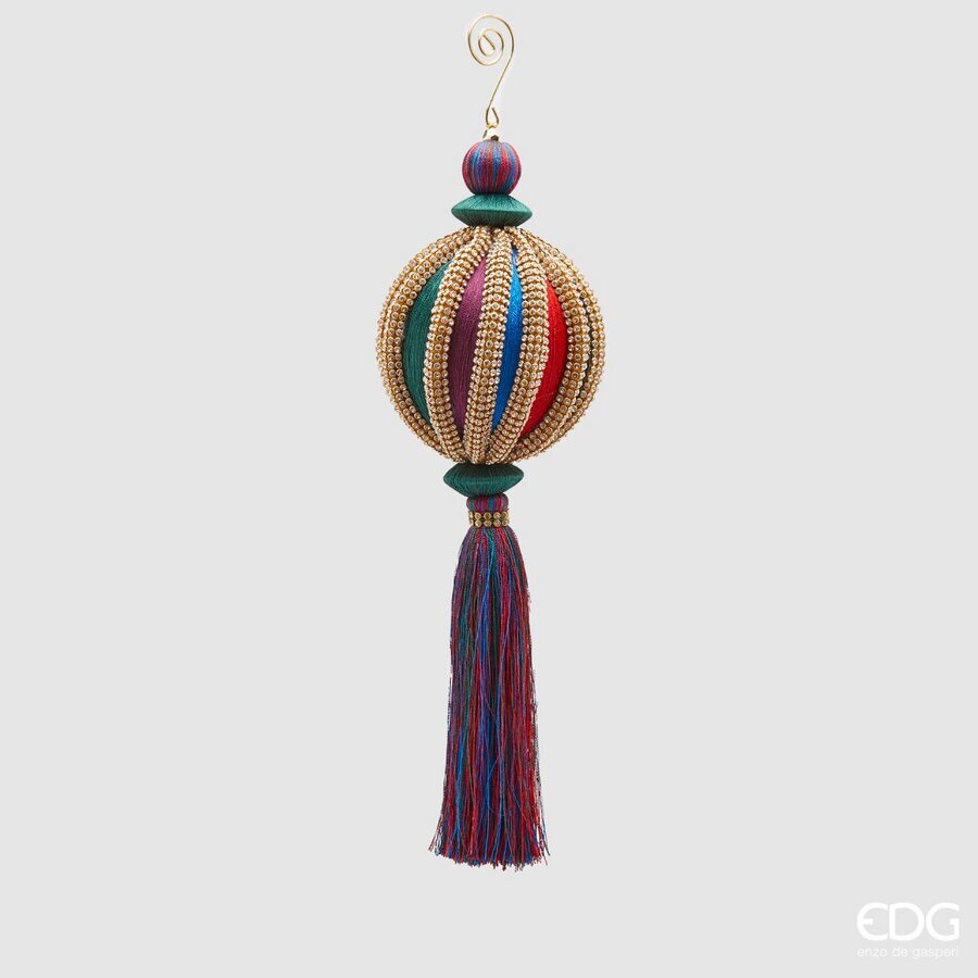 edg enzo de gasperi edg enzo de gasperi palla di natale silk zirc meridiana h 32 cm d 10 cm multicolor ean 8059824281449