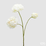 edg enzo de gasperi edg enzo de gasperi peonia ramo x3 con h 67 cm pianta artificiale colore avorio ean 8059824608505