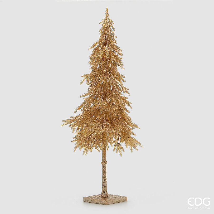edg enzo de gasperi edg enzo de gasperi pino natale glitter con base h 91 cm gold ean 8059824516527