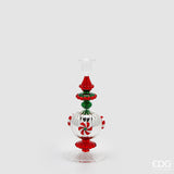 edg enzo de gasperi edg enzo de gasperi portacandela candy di natale h 25 cm green red ean 8059824510266