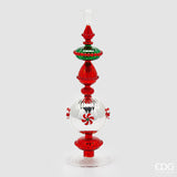 edg enzo de gasperi edg enzo de gasperi portacandela candy di natale h 44 cm green red ean 8059824510228