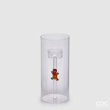 edg enzo de gasperi edg enzo de gasperi portacandela cilindro marzapane di natale h 20 cm d 9 cm brown ean 8059824368751