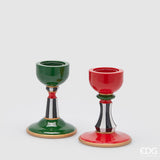 edg enzo de gasperi edg enzo de gasperi portacandela di natale scacchi ass h 15 cm d 11 cm white black 1 pz ean 8059824403346