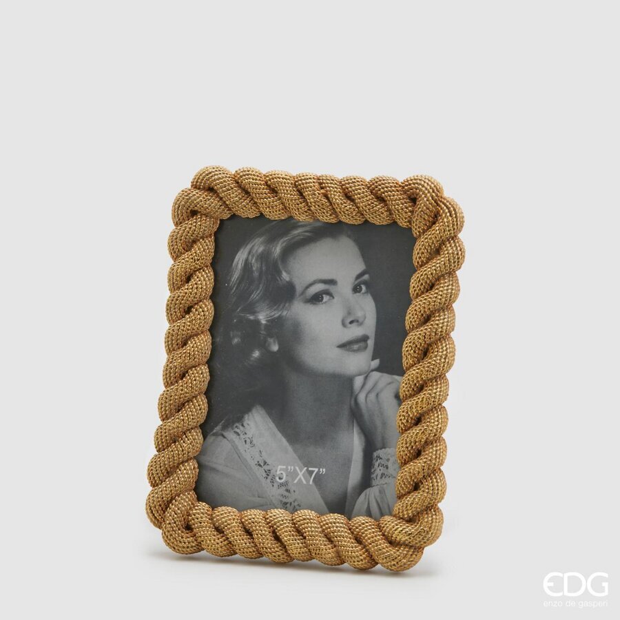 edg enzo de gasperi edg enzo de gasperi portafoto corda poly 21 x 17 cm gold ean 8059824167361