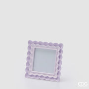 EDG Enzo De Gasperi Photo Frame Square Ruffles H 15 Cm W 15 Cm Lilac