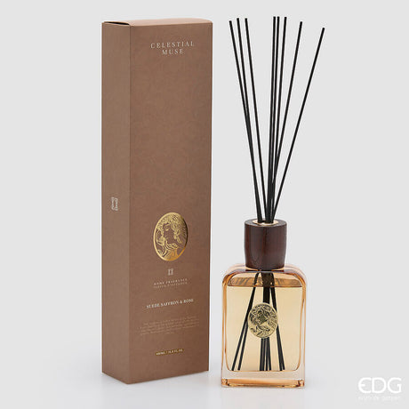 edg enzo de gasperi edg enzo de gasperi profumatore ambiente bottiglia diva 490 ml zafferano rosa patchouli diffusore fragranza design elegante ean 8059824656056