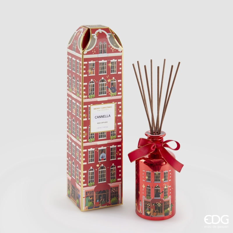 edg enzo de gasperi edg enzo de gasperi profumatore bottiglia di natale rue de rivoli 200 ml h 135 cm cinnamon red ean 8059824556479