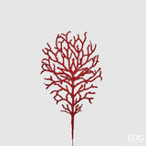 edg enzo de gasperi edg enzo de gasperi ramo corallo glitterato natalizio h 40 cm rosso ean 8056372553639