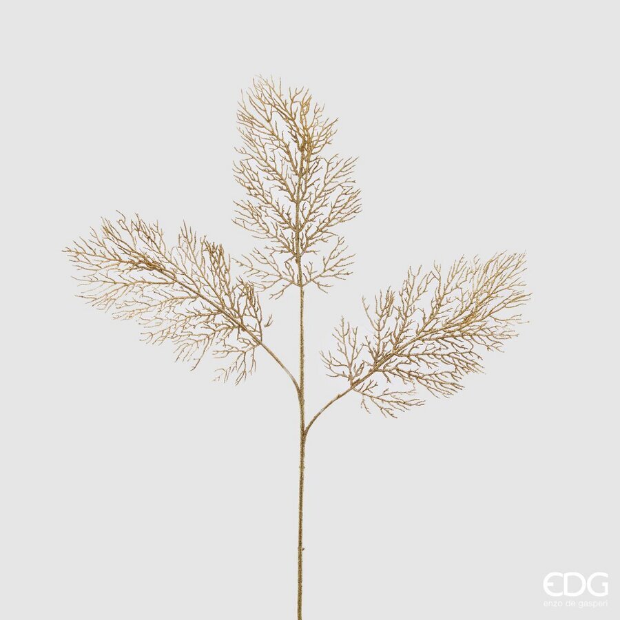 edg enzo de gasperi edg enzo de gasperi ramo corallo olis natalizio glitter h 75 cm oro ean 8059824286550
