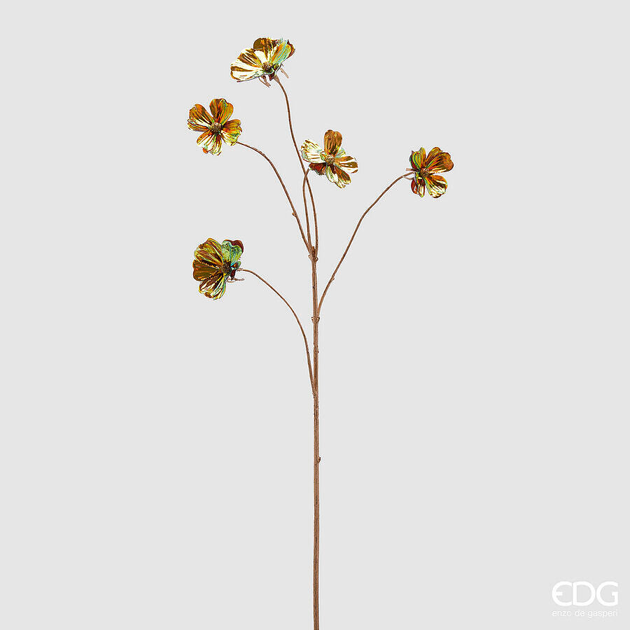 edg enzo de gasperi edg enzo de gasperi ramo cosmos rex reflex natalizio h 65 cm 5 rami colore rame ean 8059824357687