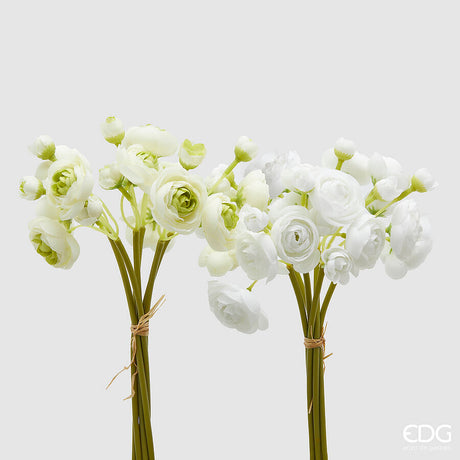edg enzo de gasperi edg enzo de gasperi ranuncolo bouquet x6 ass h 30 cm pianta artificiale bianco o verde 1 pz ean 8059824474858