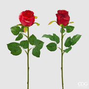 EDG Enzo De Gasperi Rosebud Olis 3-Flower Branch Assortment H 51 Cm Artificial Plant Red 1 Pc