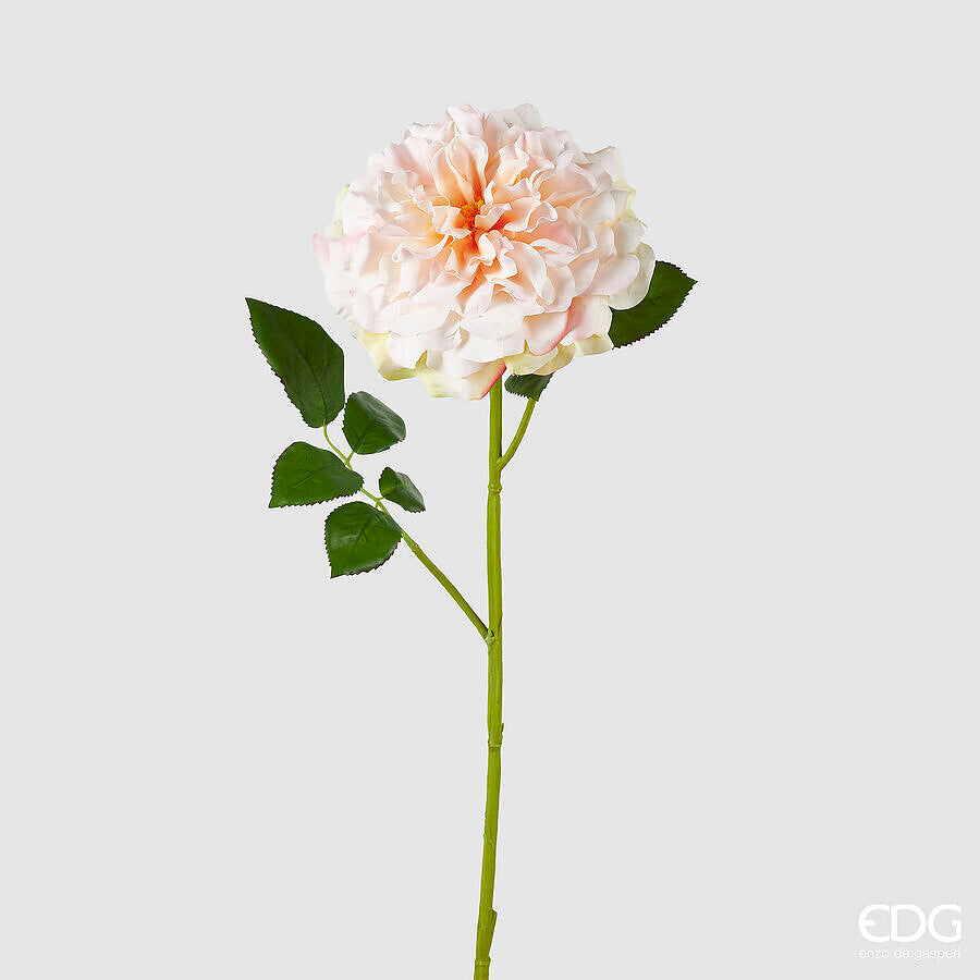 edg enzo de gasperi edg enzo de gasperi rosa jumbo ramo con foglie h 80 cm d 18 cm pianta artificiale colore salmone ean 8059824490360