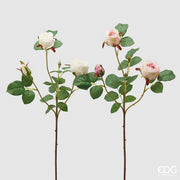 EDG Enzo De Gasperi Rosa Olga Olis Branch H 62 Cm Artificial Plant White Pink 1 Pc