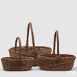 edg enzo de gasperi edg enzo de gasperi set 3 pz cesto willow ovale con manico h 51 cm h 45 cm h 37 cm midollino ean 8059824358820