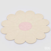 EDG Enzo De Gasperi Placemat Margherita D 38 Cm PVC White Pink