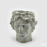 edg enzo de gasperi edg enzo de gasperi vaso cemento testa h 23 cm 20 x 19 cm cemento waterproof grigio chiaro ean 8059824960856