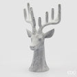 edg enzo de gasperi edg enzo de gasperi vaso cervo natalizio grandicorna h 65 cm l 40 cm l 31 cm poliresina grigio ean 8059824531353