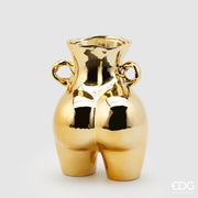 EDG Enzo De Gasperi Chakra Booty Vase H 27 Cm 20 x 16.5 Cm Ceramic Gold