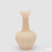 EDG Enzo De Gasperi Flow Sinuous Vase H 31 Cm D 17 Cm Waterproof Ivory Glass
