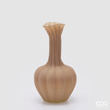 edg enzo de gasperi edg enzo de gasperi vaso flow sinuoso h 31 cm d 17 cm waterproof vetro marrone chiaro ean 8059824596888