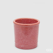EDG Enzo De Gasperi Glaze Cylinder Coral Ceramic Vase 18 cm