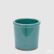 EDG Enzo De Gasperi Glaze Cylinder Sage Ceramic Vase 18 cm
