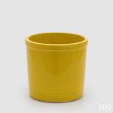 edg enzo de gasperi edg enzo de gasperi vaso glaze cilindro h 23 cm d 245 cm ceramica waterproof colore giallo ean 8059824645210