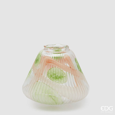 edg enzo de gasperi edg enzo de gasperi vaso macula trapezio h 23 cm d 27 cm waterproof vetro mix orange ean 8059824618856